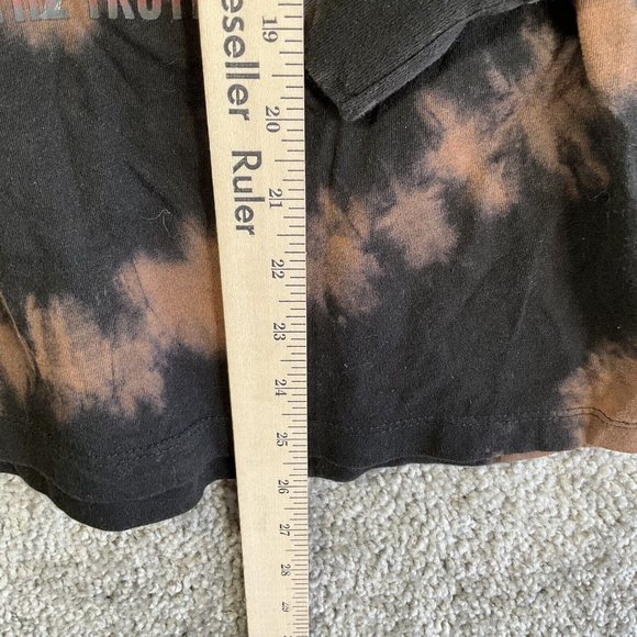 Empyre unisex black and brown tie Dye long sleeve shirt Damage Done Skull - Picture 6 of 10